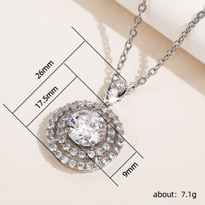 Collana con Ciondolo Rotondo Minimalista, Design Elegante, Gioielli da Donna per Uso Quotidiano - Product Image 3