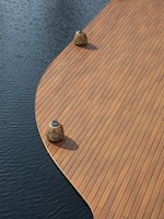 Plancher en composite bois-plastique imperméable SINKO pour terrasse extérieure, terrasse en WPC pour décoration extérieure