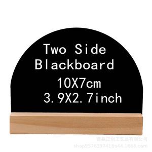 Zhengchuang Two Side Blackboard 10X7cm Wooden Display <b>Board</b> For Home Hotel Bar Decoration - Product Image 1