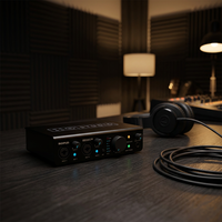 Midiplus Studio 2 Pro OTG USB Audio Interface 24bit 192kHz Kartu Suara Studio Profesional 48V Phantom Power untuk Streaming dan Rekaman