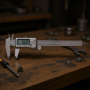 Calibre numérique Fervi 150 mm en acier inoxydable, outil de mesure électronique - Product Image 3
