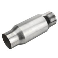 Konverter Katalitik Universal Aliran Tinggi 3 Inci Tipe Spun Inti Metalik 200 400 Sel Euro 456 Manifold Knalpot Performa Tinggi Tanpa CEL