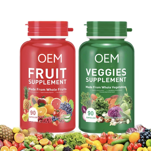 อาหารเสริมลดราคาพิเศษ 90 แคปซูล ผลไม้และผักสมุนไพรจากผลไม้และผักทั้งลูก บำรุงภูมิคุ้มกัน สุขภาพผู้หญิง - Product Image 1