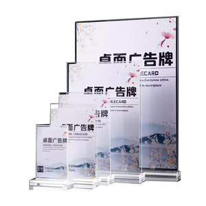 Customized <strong>Table</strong> Top Small Advertising Brand Poster Stand Acrylic <strong>Table</strong> <strong>Card</strong> Display <strong>Card</strong> Activity Standing <strong>Card</strong> - Product Image 2