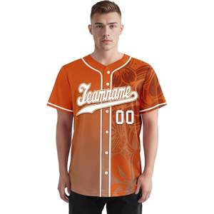 Camiseta de béisbol para hombre 2025, bordado Floral/estampado, número de nombre personalizado, uniforme transpirable para abanico, camisa, patrón de grafiti Floral - Product Image 2