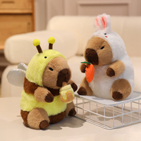 Cadeau pour enfants transformant la poupée de dinosaure Capybara Bee jouet en peluche lavé doux avec remplissage en coton PP pour les anniversaires