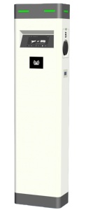 Estación de Carga para Vehículos Eléctricos Comercial de Suelo con App y Wifi, 7kW 22kW, OCPP2.0, Nivel 2, Doble Conector CCS2, Punto de Carga para VE - Product Image 3