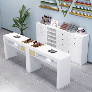 Vitrina para salón de uñas, expositor de esmaltes de uñas, mueble de almacenamiento de gel para uñas, expositor de productos con cajones. - Product Image 4