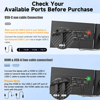 OEM P5 15.6 pouces Full HD 1080P IPS Moniteur portable pour ordinateur portable Extension à double écran Double extension de moniteur portable pour ordinateur portable