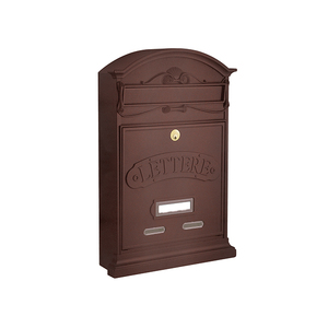 ALUBOX cassetta postale verde con serratura a chiave in polvere lettere di rivestimento per giardino o appartamento per natale - Product Image 1