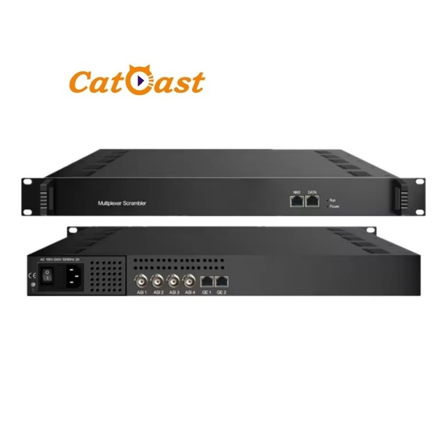 Multiplexer Scrambler up to 4 ASI 128 IP Input 4 MPTS Output Digital TV Front-End