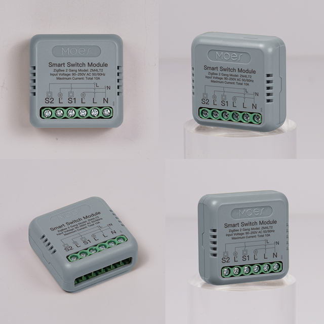 Smart Home Wireless Mini Zigbee Wifi Smart Switch Module with 1/2/3/4 Gang Hidden Switch with Tuya APP Smart Life