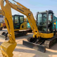 Komatsu PC35MR minigraafmachine, veelzijdige rupsgraafmachine, Japanse bouw, voor comfortabel dagelijks werk.