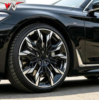 Rines Monobloque Forjados para Autos de Pasajeros, Acabado Negro Brillante con Cara Mecanizada, para BMW Serie 3, 4, 5, 7, M3, M4, M5, X3, X5, X6, G20, G22, G30