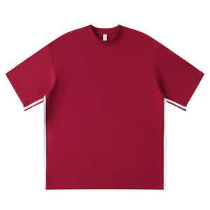 Camiseta Casual para Hombre de Manga Corta, Corte Holgado, Diseño de Parches Estructurados, Mezcla de Algodón de Alta Calidad, Transpirable y que Absorbe la Humedad - Product Image 3