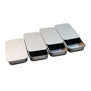 Custom Sliders Embossed Cream Sliding Tin Can 10g Small Solid Perfume Metal Container