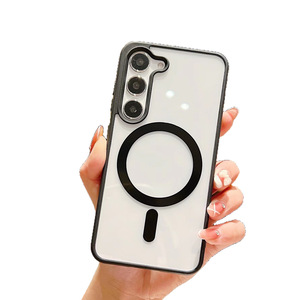 Étui magnétique en acrylique coloré pour Samsung S21, transparent S23 Ultra, étui de protection effet peau pour S22, compatible avec S25P - Product Image 1