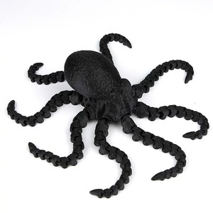 Vente en gros de modèles d'animaux en plastique personnalisables OEM imprimés en 3D, poulpes et calmars, jouets pour enfants avec articulations mobiles - Product Image 5