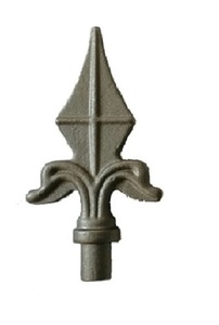 GG15, серый железный колпачок для забора | Архитектурное литье из песка | Атмосферостойкий декоративный конец | 15-дневный образец MOQ 1 - Product Image 5