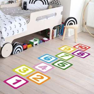 <span class=keywords><strong>Autocollant</strong></span> mural créatif en forme de figures de marelle, décoration de chambre d'enfant, <span class=keywords><strong>autocollant</strong></span> en PVC - Product Image 4