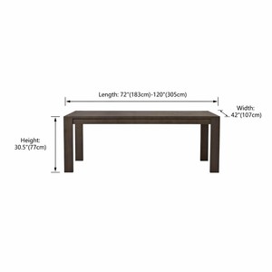 Table de salle à manger rectangulaire d'extérieur en aluminium thermolaqué anti-corrosion durable pour patio familial moderne, avec soudure sans joint - Product Image 3