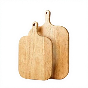 Planche à découper en bois naturel artisanale – Planche de cuisine durable pour couper les légumes, les fruits, la viande, les herbes - Product Image 1