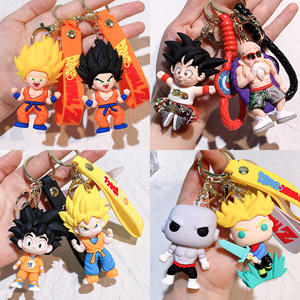 Porte-clés <span class=keywords><strong>Dragon</strong></span> <span class=keywords><strong>Ball</strong></span>, figurine Goku, porte-clés de voiture, clip pour sac, cadeau - Product Image 1