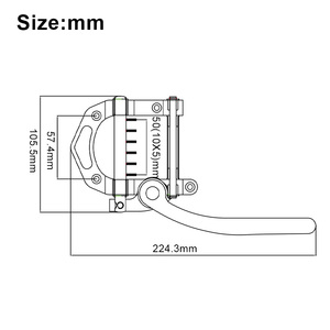 Système de tremolo pour guitare électrique Jazz, petite barre à bascule, adapté aux modèles SG <span class=keywords><strong>ES335</strong></span> LP - Product Image 6