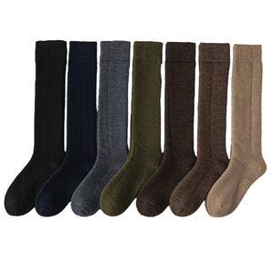 Men's <b>Wool</b> Calf Socks Thickened Fleece Lined Winter Warm High Top Long Socks - Product Image 5
