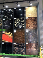 Carreaux de Seuil Foncés et Sols 800x800mm pour Salon Salle à Manger Plinthe Céramique Noire