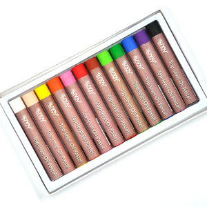 สีน้ำมันพาสเทลทรงกลมคุณภาพสูง ทนทาน 12 สี สีสันสดใส เนื้อสัมผัสสมบูรณ์แบบ - Product Image 2