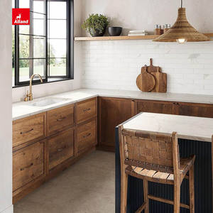 全屋定制高品质现代农家实木振动筛模块化橱柜软关闭抽屉水龙头餐饮 - Product Image 1