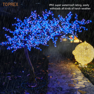 Árbol <span class=keywords><strong>de</strong></span> Bienvenida LED <span class=keywords><strong>de</strong></span> 220 cm, Resistente, <span class=keywords><strong>de</strong></span> Alta Calidad, Impermeable para Exteriores, Diseño <span class=keywords><strong>de</strong></span> Flor <span class=keywords><strong>de</strong></span> Cerezo, <span class=keywords><strong>Material</strong></span> Plástico, Aspecto Natural para Jardín - Product Image 3