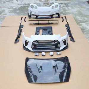 Kit carrosserie pour <span class=keywords><strong>nissan</strong></span> <span class=keywords><strong>GTR</strong></span> R35 Top Secrset pare-chocs avant capot garde-boue demi-fibre de carbone jupe latérale accessoires de voiture - Product Image 1