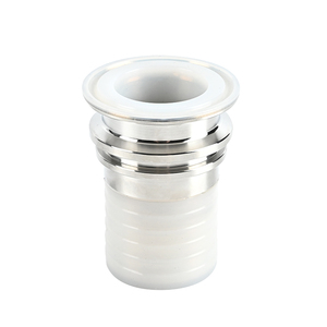 DN15-DN80 vệ sinh ống phù hợp cấp thực phẩm PTFE Ống Bộ chuyển đổi kẹp thép không gỉ lót ODM/OEM chân uốn thân 1 mảnh - Product Image 1