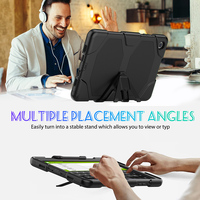 Pelindung Layar Film Silikon Casing Tablet untuk Samsung Galaxy Tab A9 Plus 11" A11 Plus Tahan Banting Kokoh dengan Bracket Lepas Pasang