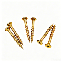 Vis à bois à tête plate carrée 6G 8G 25 mm, filetage grossier, pointe acérée