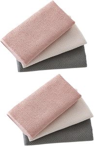 Paño limpiador de microfibra con textura de grano de maíz, sin pelusas ni marcas, absorbe el polvo, ideal para cocina, hogar y oficina. - Product Image 3