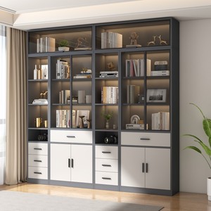 Tủ hồ sơ tiếp nhận sang trọng QATAR 3 ngăn kéo văn phòng Tủ Sách gỗ lưu trữ nội các - Product Image 4