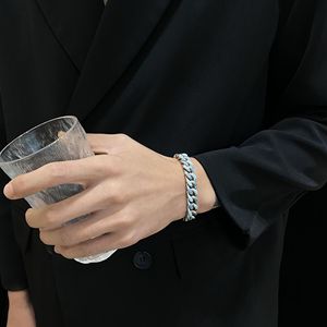 Pulsera de Eslabones de Acero Inoxidable de 11 mm, Ajustable, Resistente al Agua, Estilo Cubano, Unisex, Elegante - Product Image 3