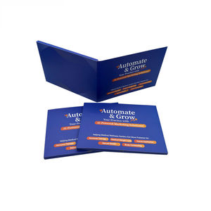 Tùy chỉnh 7 inch A5 Video <span class=keywords><strong>Card</strong></span> với bộ nhớ LCD video thiệp chúc mừng cho quảng cáo doanh nghiệp khuyến mãi - Product Image 6