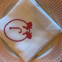 Serviette de table en lin 100% avec ourlet festonné, lavée à la pierre, pour dîner