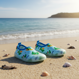 รองเท้าแตะสไตล์เกาหลี OZKIZ สำหรับเด็ก  แบบปิดนิ้วเท้า  ทำจากโพลีเอสเตอร์  แฟชั่นฤดูร้อนสำหรับเด็กผู้ชาย อายุ 2-7 ปี ขายส่ง เหมาะสำหรับใส่ไปชายหาด - Product Image 3