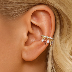 Boucles d'oreilles pendantes géométriques en argent fin S925 avec grenat et zircon, motif marquise, petite taille, bijoux en argent fin - Product Image 6