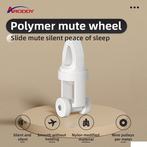 Aroddy 28-61 inch mở rộng đôi Rèm theo dõi thiết kế hiện đại hợp kim nhôm thông minh Trần cửa sổ thép Rèm cực - Product Image 3