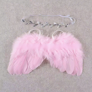 Nouvel ensemble porte-bébé style ailes d'<span class=keywords><strong>ange</strong></span>; Accessoire photo nouveau-né pour un mois; Vente en gros usine; Entièrement fait main - Product Image 3