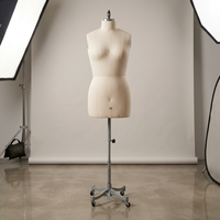 Mannequin professionnel en PU beige pour femmes, idéal pour la pratique de la couture – Excellent rapport qualité-prix