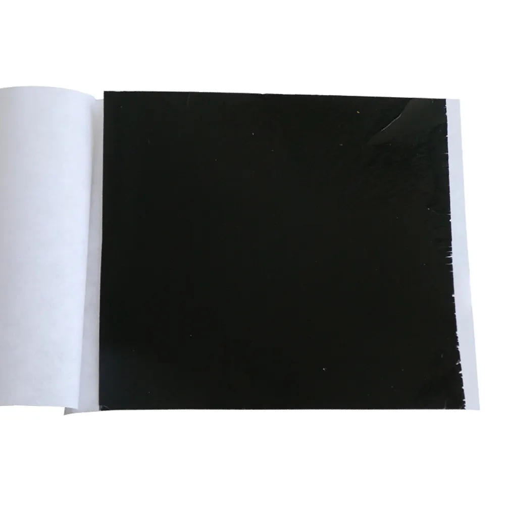 13x13,5 см, черный цвет, тайваньский имитационный Золотой лист для позолоты и украшения мебели, для ногтей, художественных работ, листы из листового золота