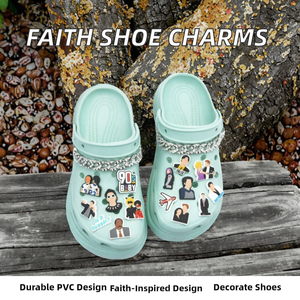 Breloques de chaussures en PVC léger sur le thème de la foi chrétienne, décorations religieuses Jésus pour chaussures, épingles de chaussures bénies, accessoires pour bracelets - Vente en gros - Product Image 2