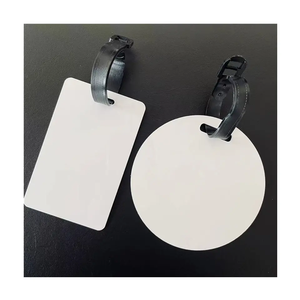 Échantillon <span class=keywords><strong>gratuit</strong></span> de matériaux imprimables d'usine personnalisé double face blanc brillant sublimation blancs étiquette de sac en métal - Product Image 4